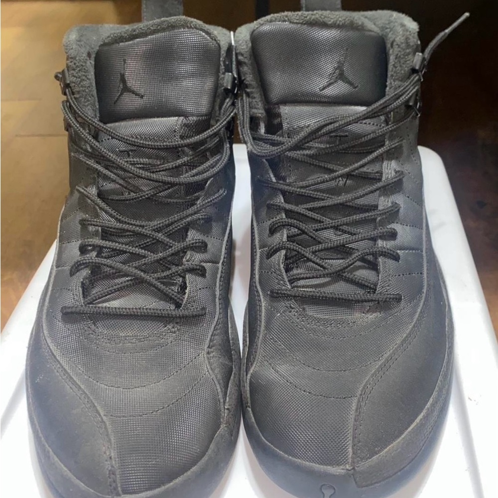 Jordan Black High-Top Sneakers with Nubuck Upper